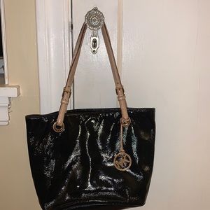 Michael Kors Patent Black Purse